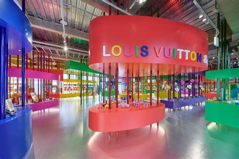 Louis Vuitton red studio exhibit